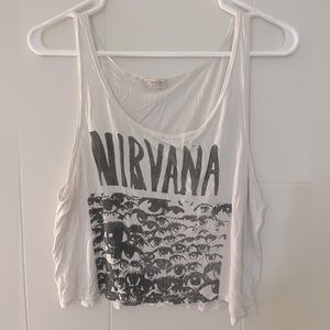 Nirvana vintage Brandy Melville crop top
